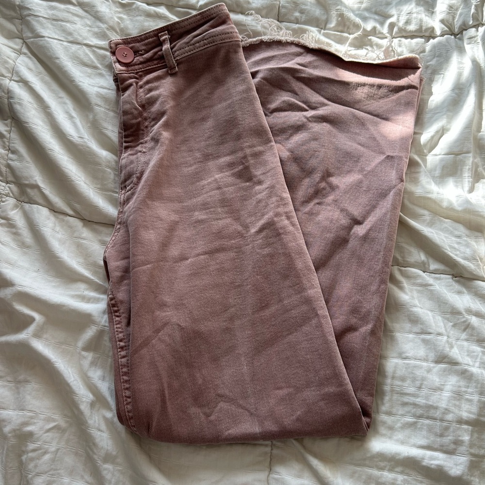 Zara Wide Leg Pants in Dusty Rose
